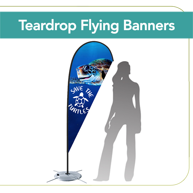 Teardrop Flying Banners