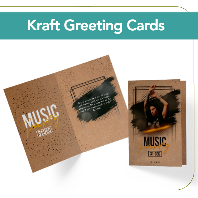 Brown Kraft Greeting Cards
