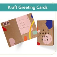 Brown Kraft Greeting Cards