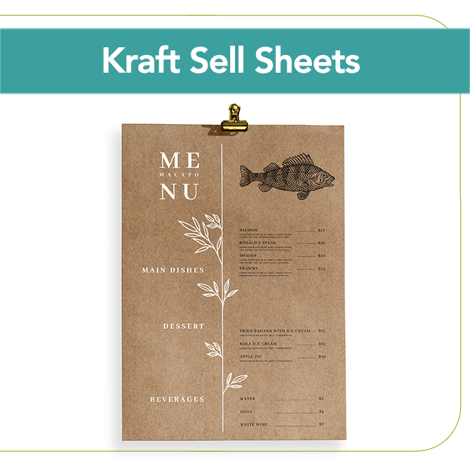 Brown Kraft Sell Sheets