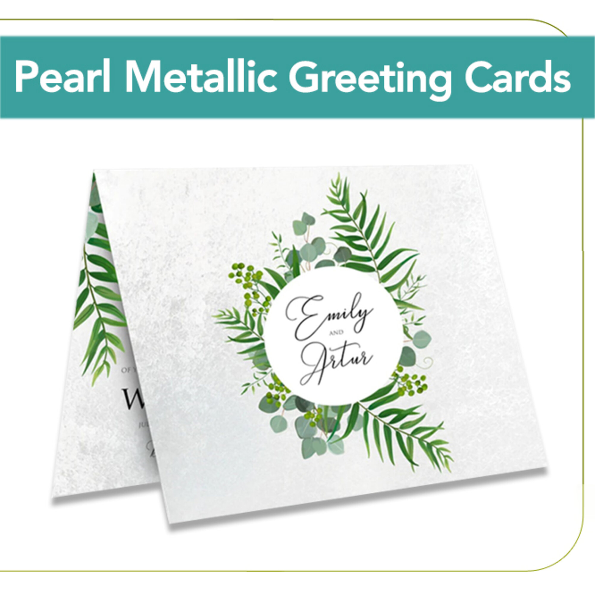 Pearl Metallic 14PT Greeting Cards